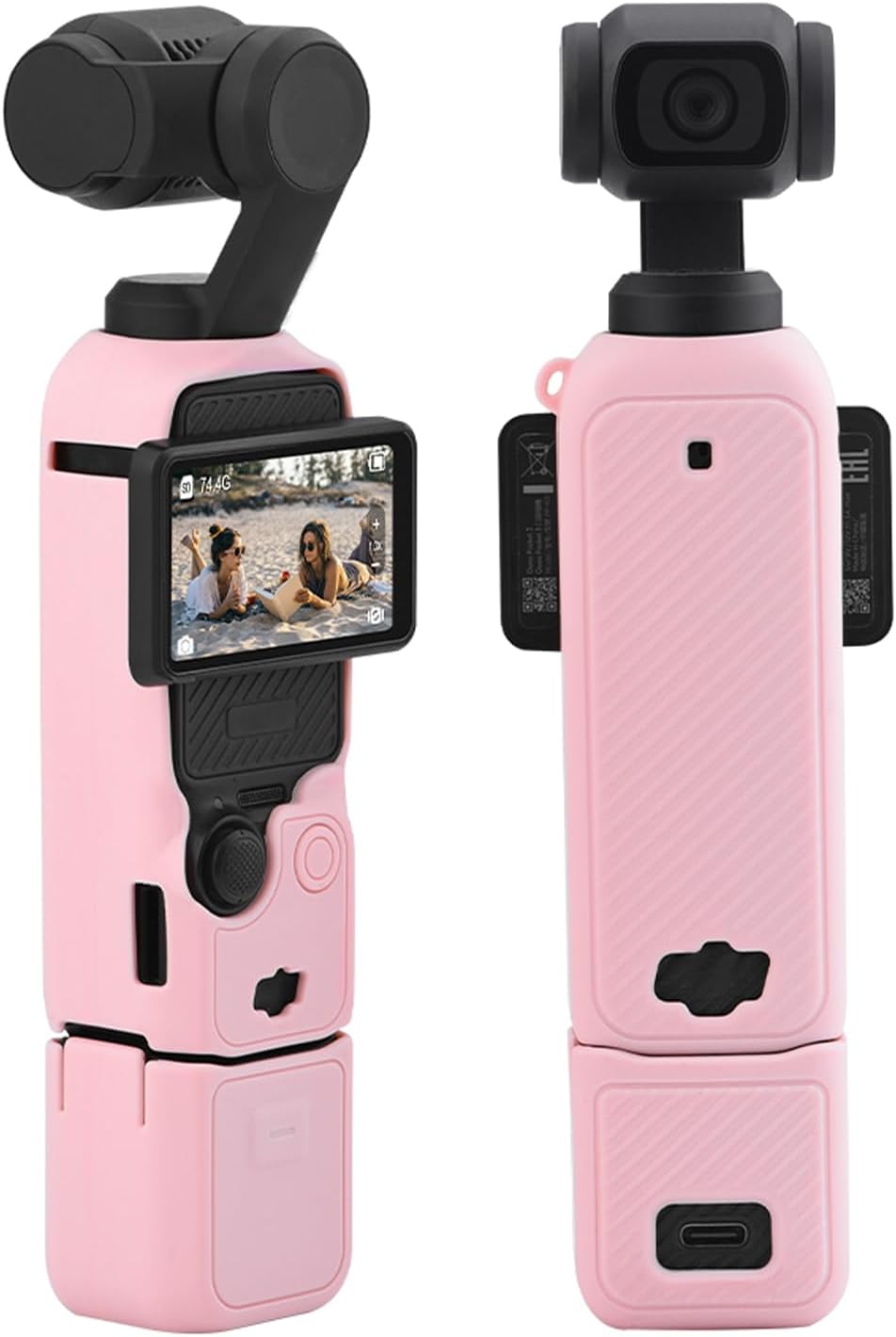 Vlogging Camera Pink Silicone Protective Case