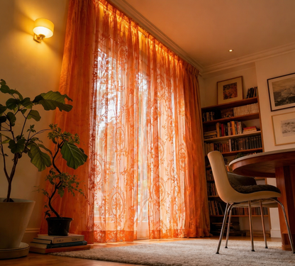 Orange Curtains