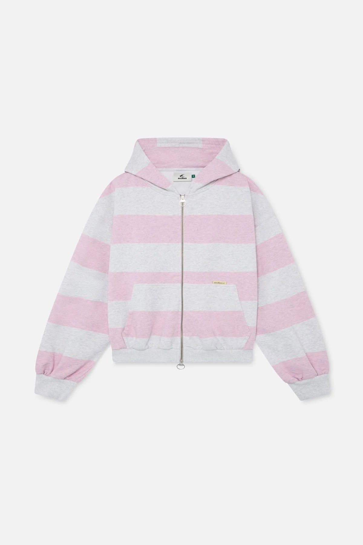 Pink Striped Zip Up