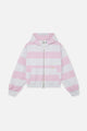 Pink Striped Zip Up