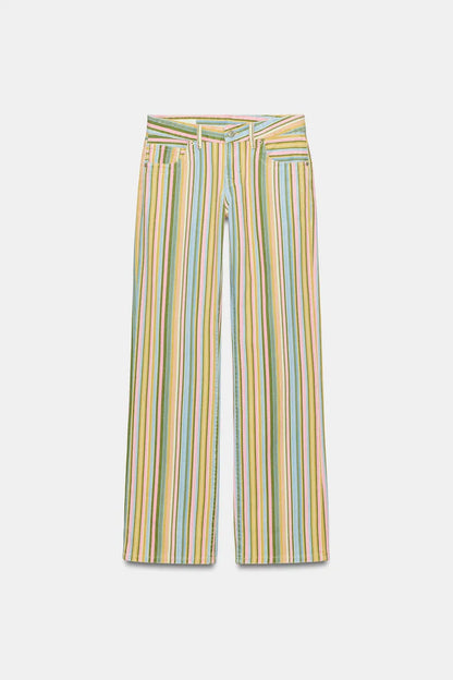 Low Rise Wise Leg Jeans