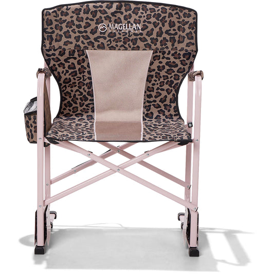 Pink Leopard Print Outdoor Chair