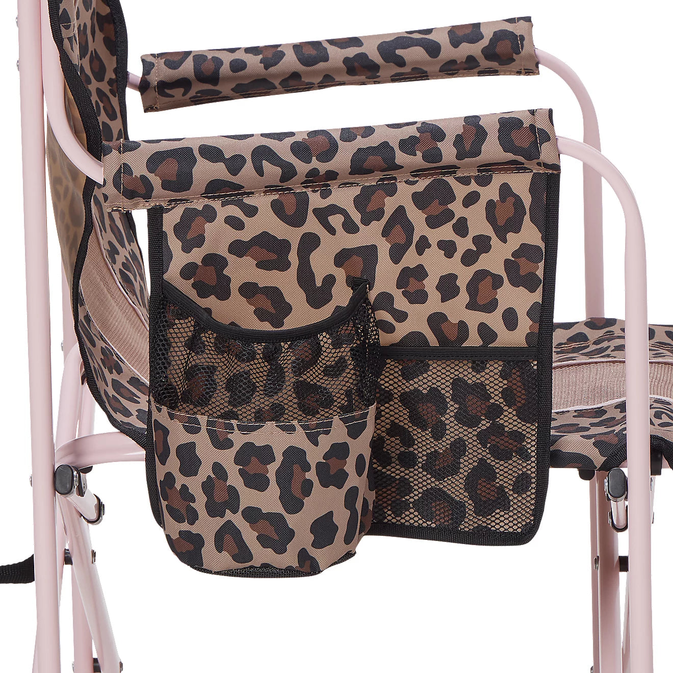 Pink Leopard Print Outdoor Chair