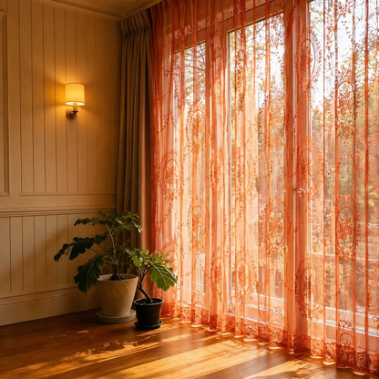 Orange Curtains