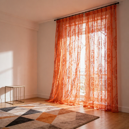 Orange Curtains