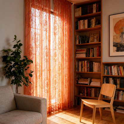 Orange Curtains