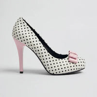 Lulu Polka Dot Bow Heels