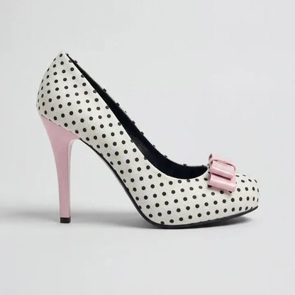 Lulu Polka Dot Bow Heels